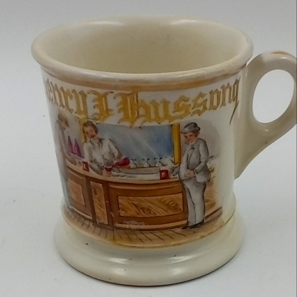 ANTIQUE SHAVING MUG "BARTENDER "